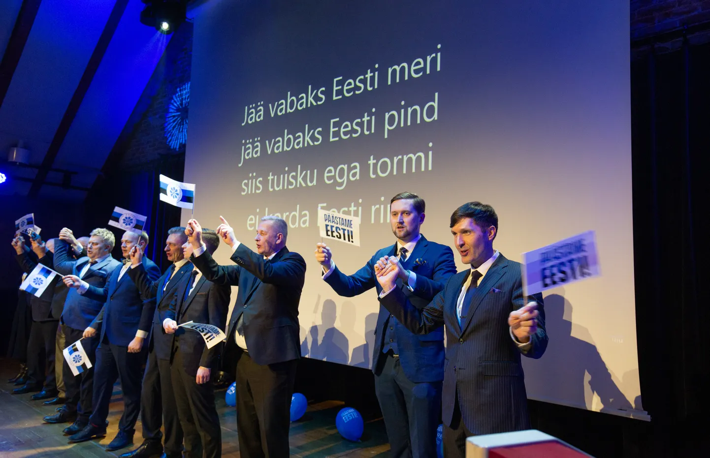 Kalle Grünthal, Jaak Madison, Martin Helme.
Foto Elmo Riig, Sakala