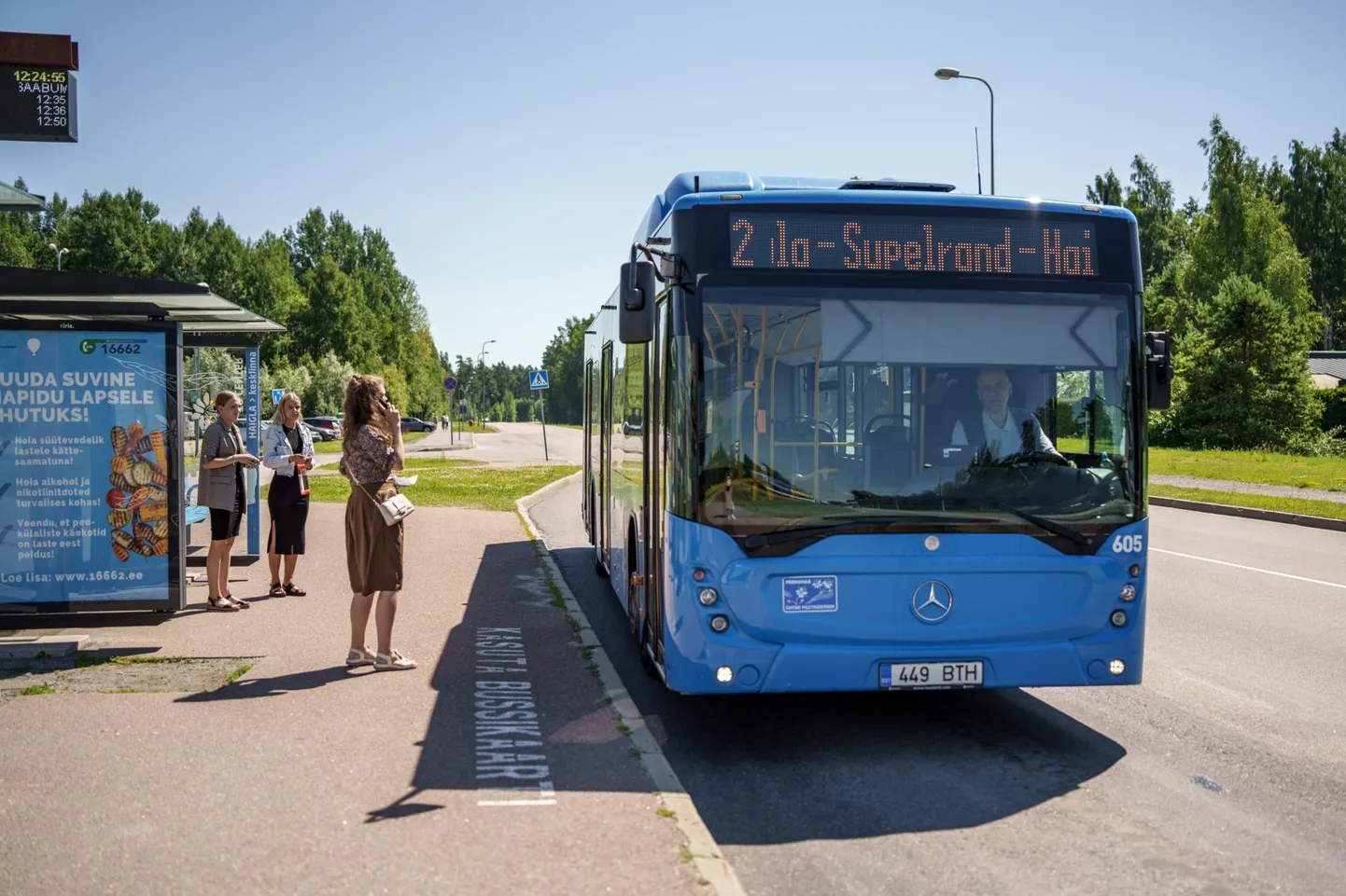 Buss nr 2 sõidab suvel Pärnu haigla juurest otse randa.