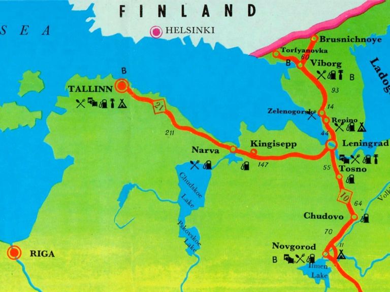 Esimesel Eesti-reisil pisteti matkasellidele Viiburis pihku kaart, kus on näidatud, kuhu üldse tohib minna.