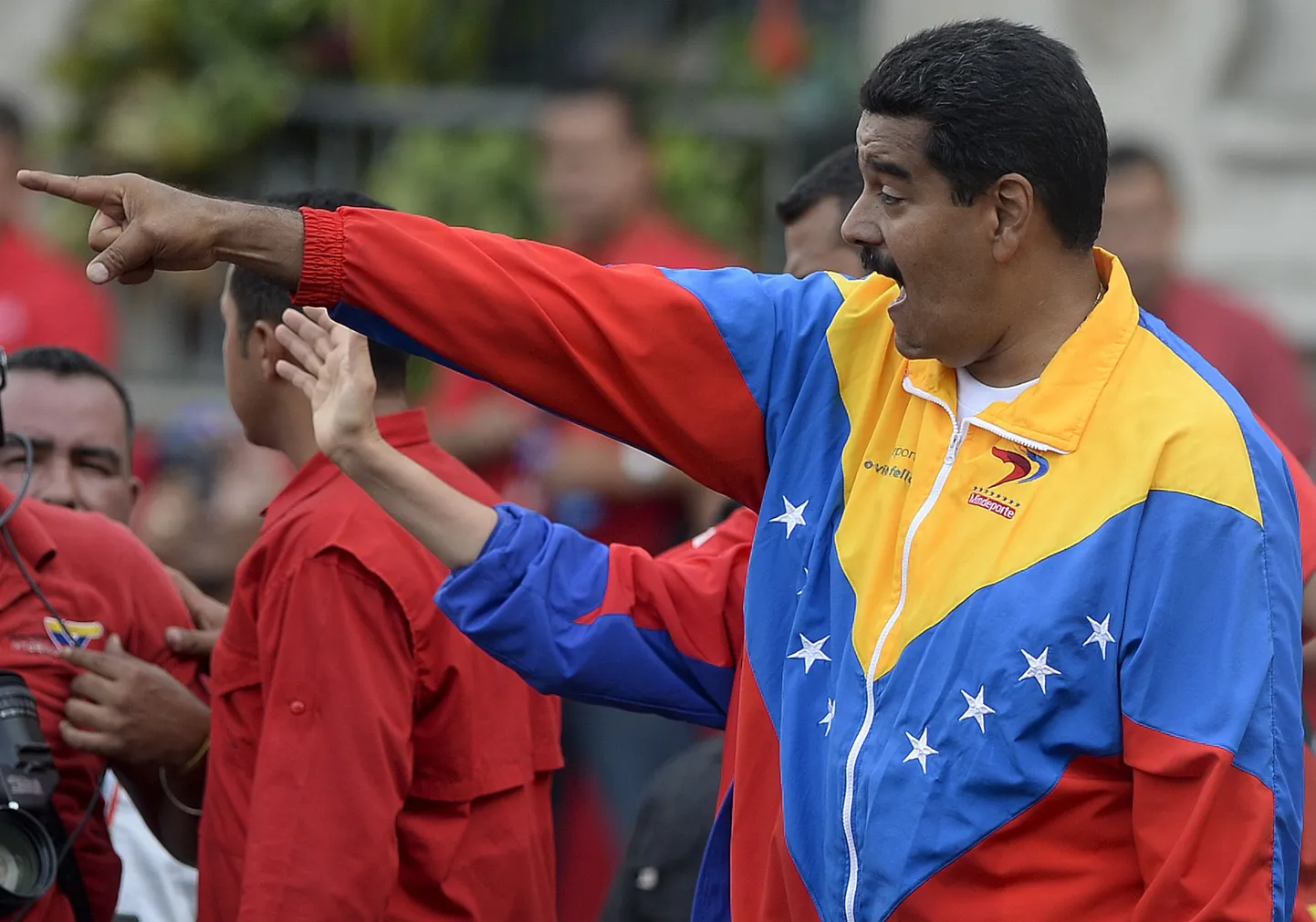 Venetsueela president Nicolas Maduro traditsioonilisel 1. mai üritusel.