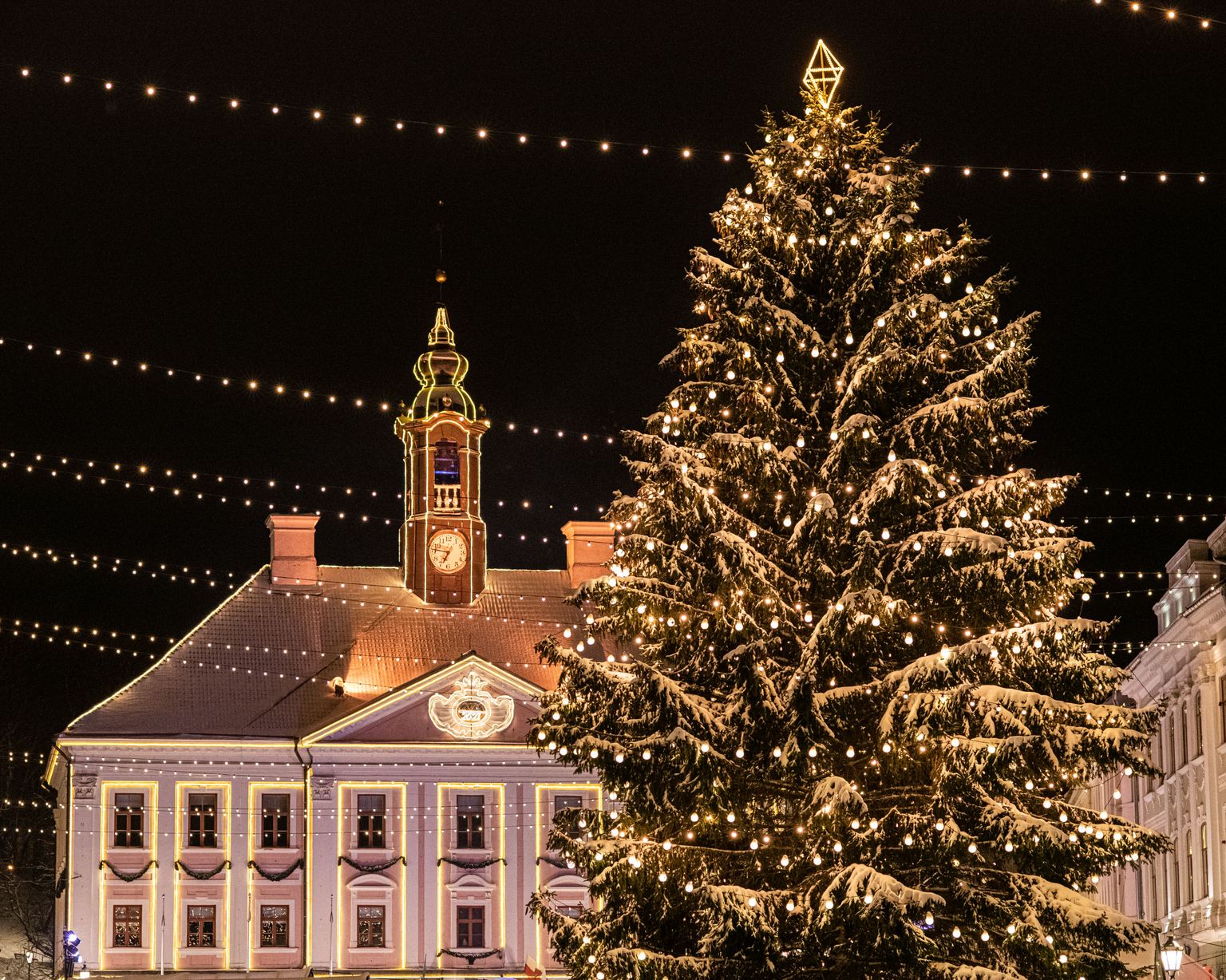 Ратушная площадь Тарту в декабре прошлого года.