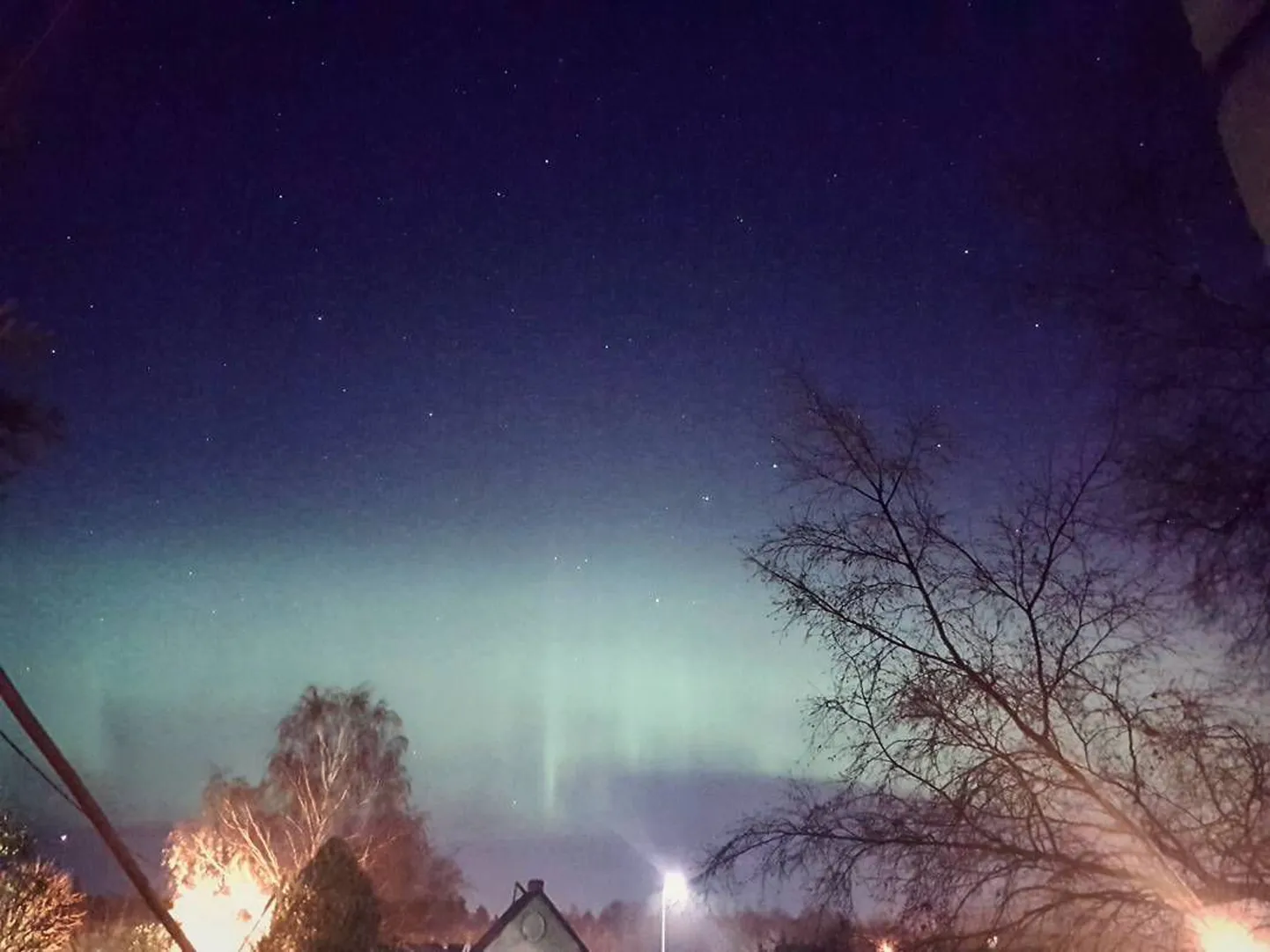 Virmalised 7. novembri õhtul Kehra kohal