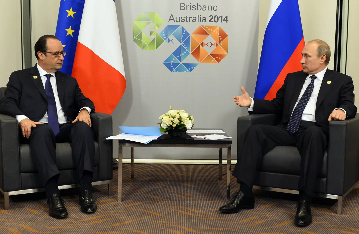 Prantsuse president François Hollande kohtus oma Vene kolleegi Vladimir Putiniga ka möödunud kuul Austraalias G20 tippkohtumisel.