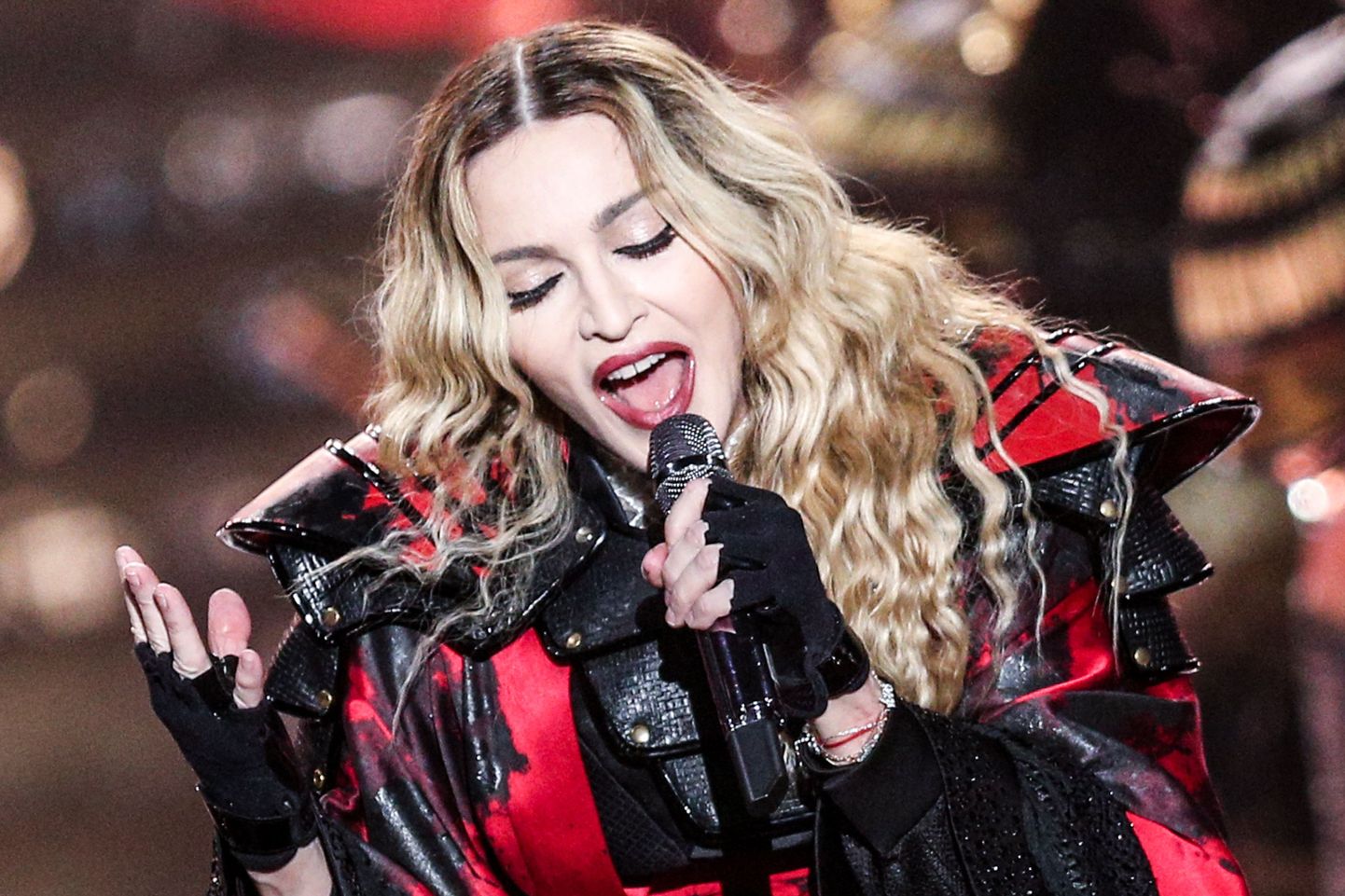 Madonna performs at the opening night of her Rebel Heart Tour at the Bell Center on Wednesday, Sept. 9, 2015, in Montreal, Quebec. (Photo by Rich Fury/Invision/AP)