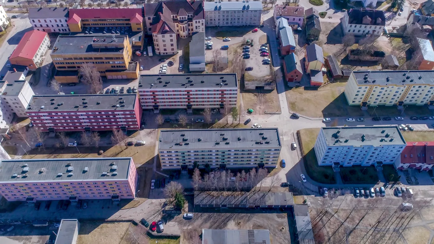 Valgamaa kortermajad. Pilt on illustreeriv.