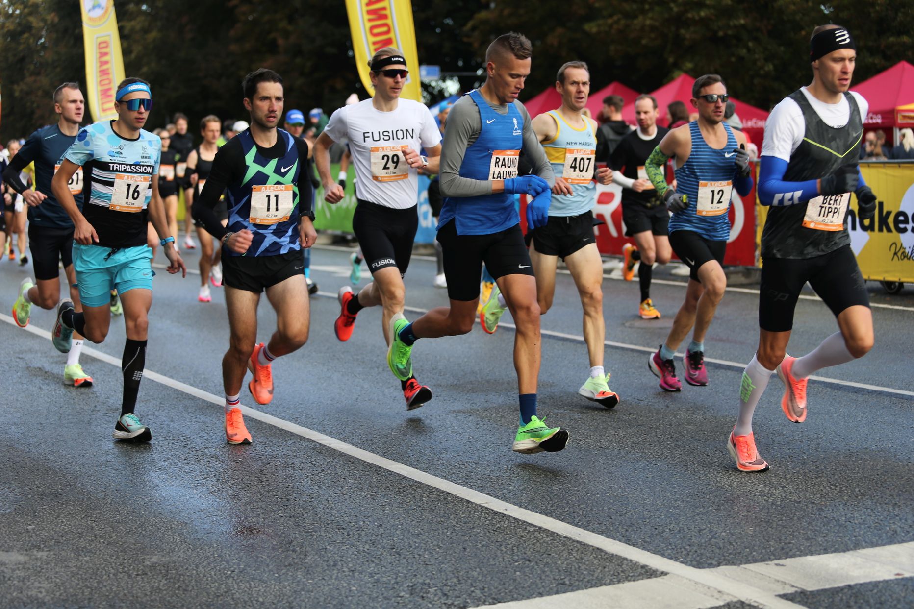 Mullu tuli Kristo Prangel Tartu linnamaratoni põhidistantsil 29. kohale. Toona jooksis ta numbriga 16 (vasakul).