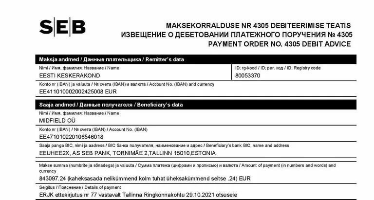 Erakonna juhatuse liige Jaanus Karilaid jagas sotsiaalmeedias fotot tehtud maksest.