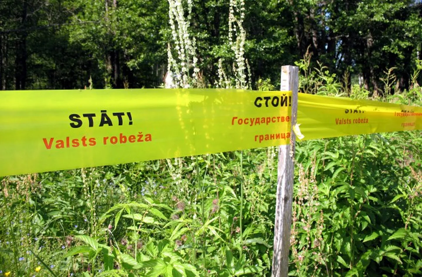 Latvijas - Krievijas valsts robeža.