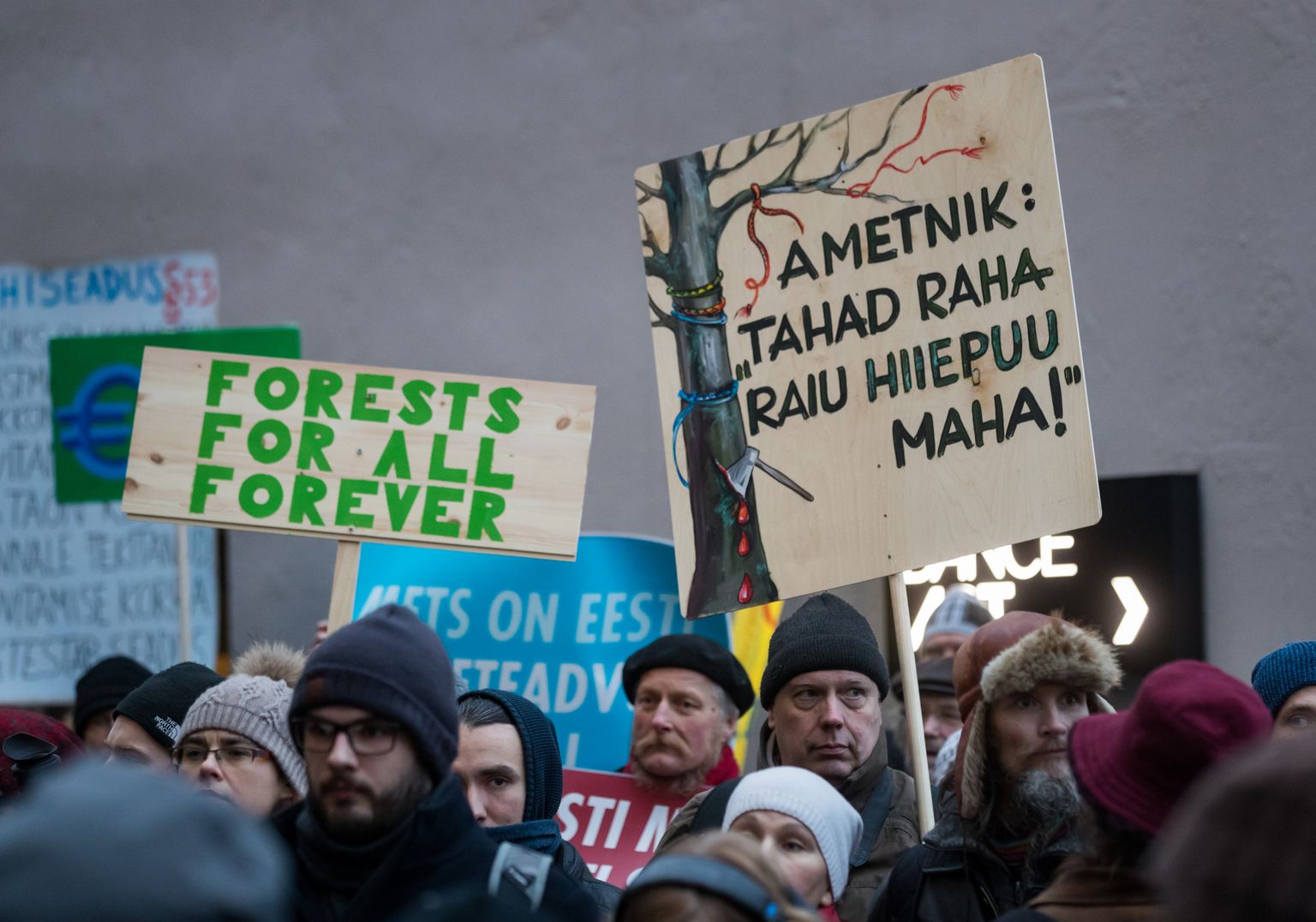 Tallinn, 15.12.2017
Meeleavaldus ja rongkäik Eesti metsa abiks.
FOTO: MIHKEL MARIPUU/POSTIMEES