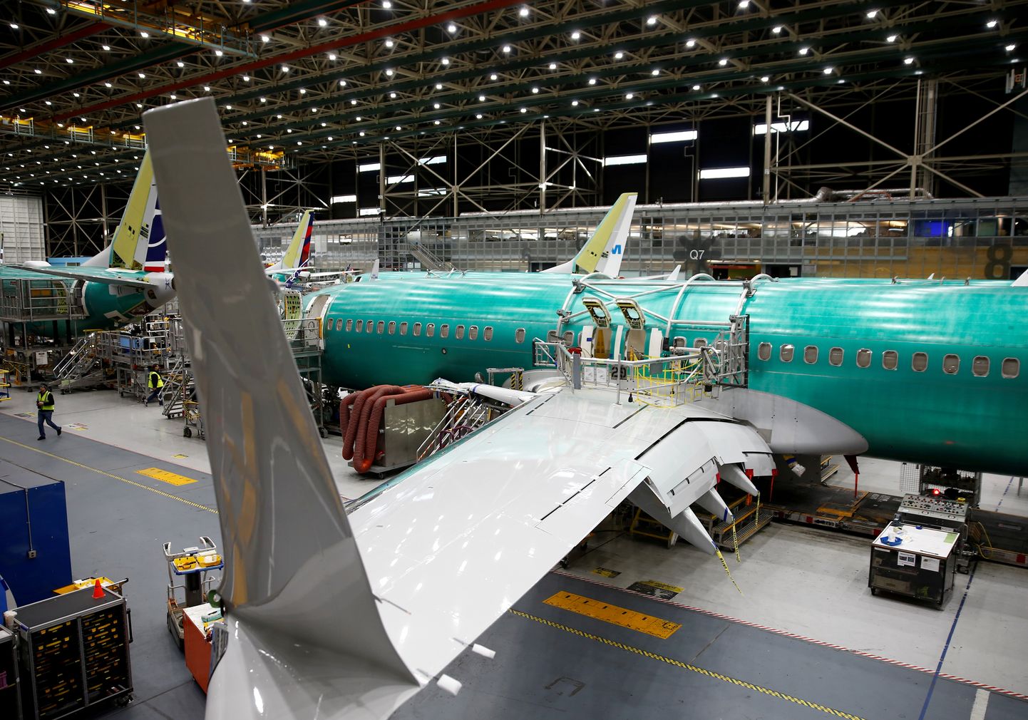 USA lennukifirma Boeing lennuki 737 Max tehas USA-s Rentonis.