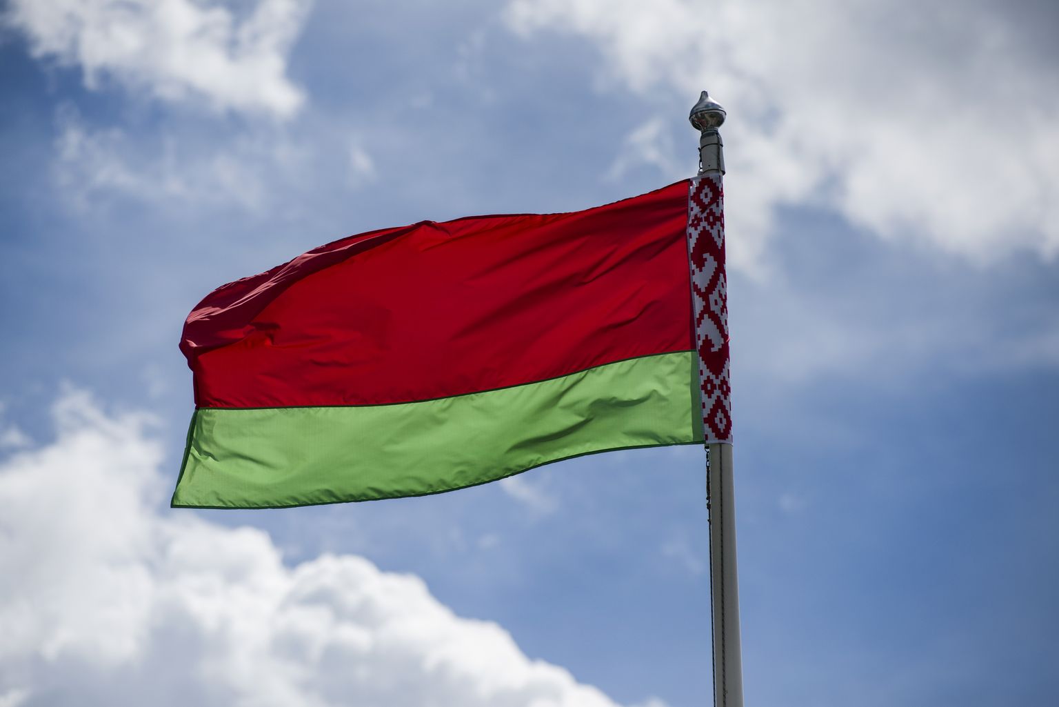 Valgevene lipp. Foto on illustratiivne.