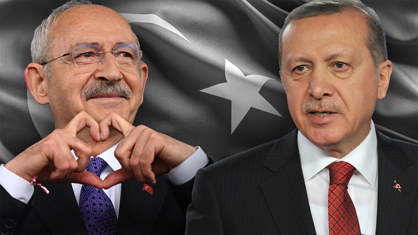 Кандидат в президенты Турции Кемаль Кылычдароглу и действующий президент Турции Реджеп Тайип Эрдоган