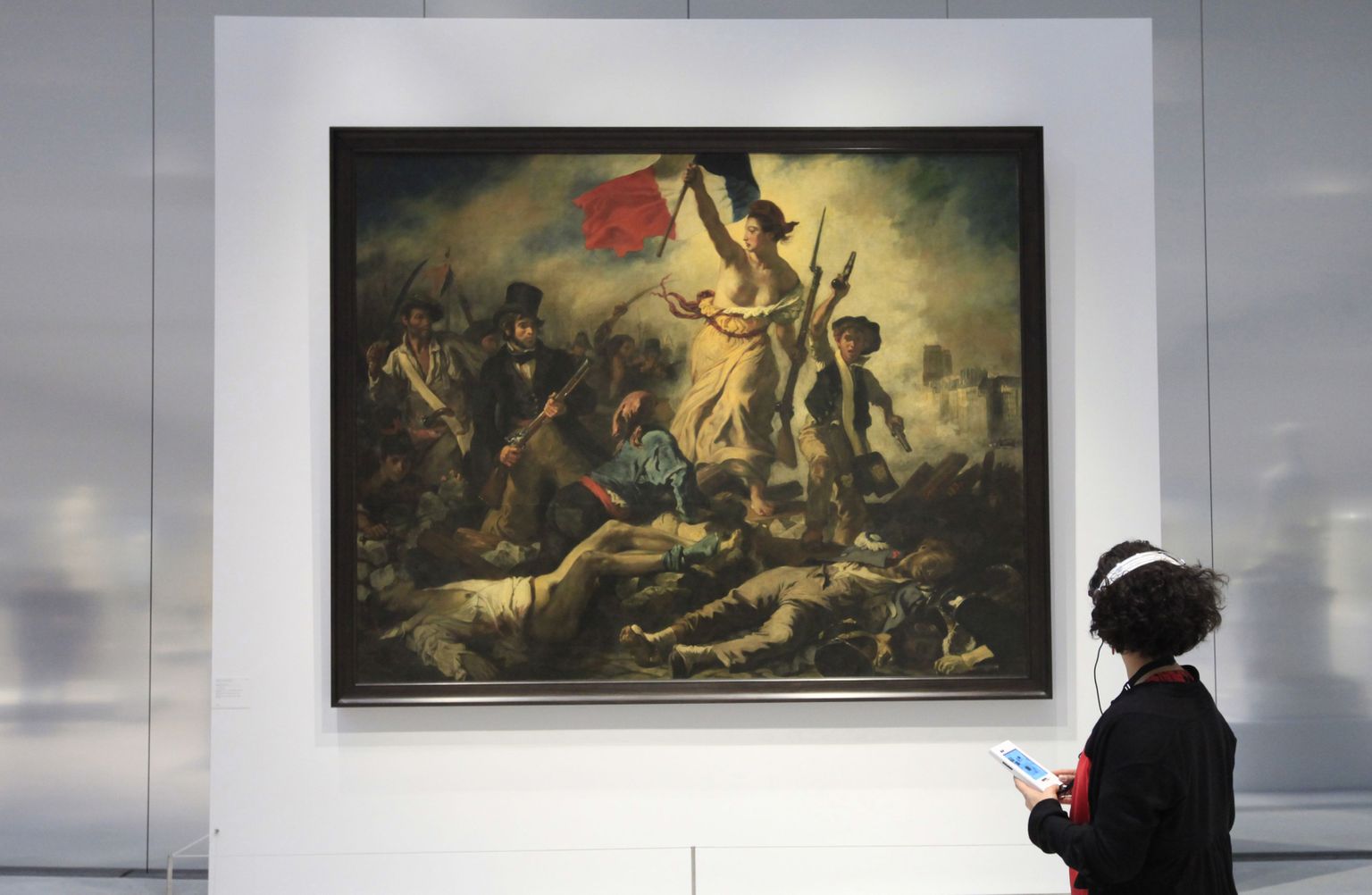Eugene Delacroix maal «La Liberté guidant le peuple»