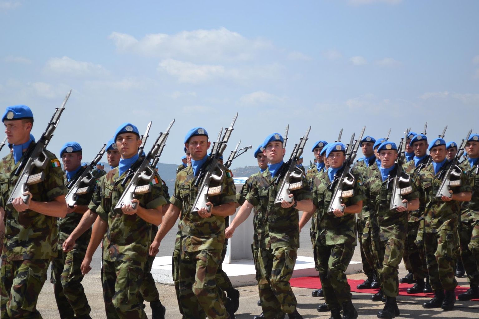Iiri armee sõdurid rahukaitsemissioonil Liibanonis 2013. aastal.
