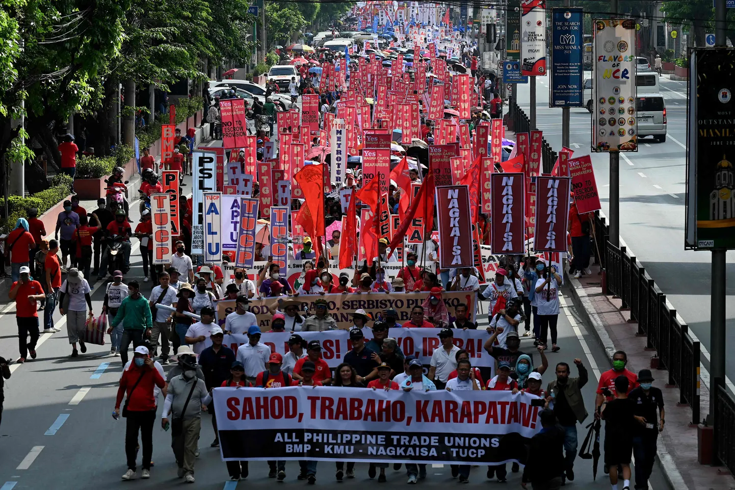 1. mai meeleavaldus Manilas.