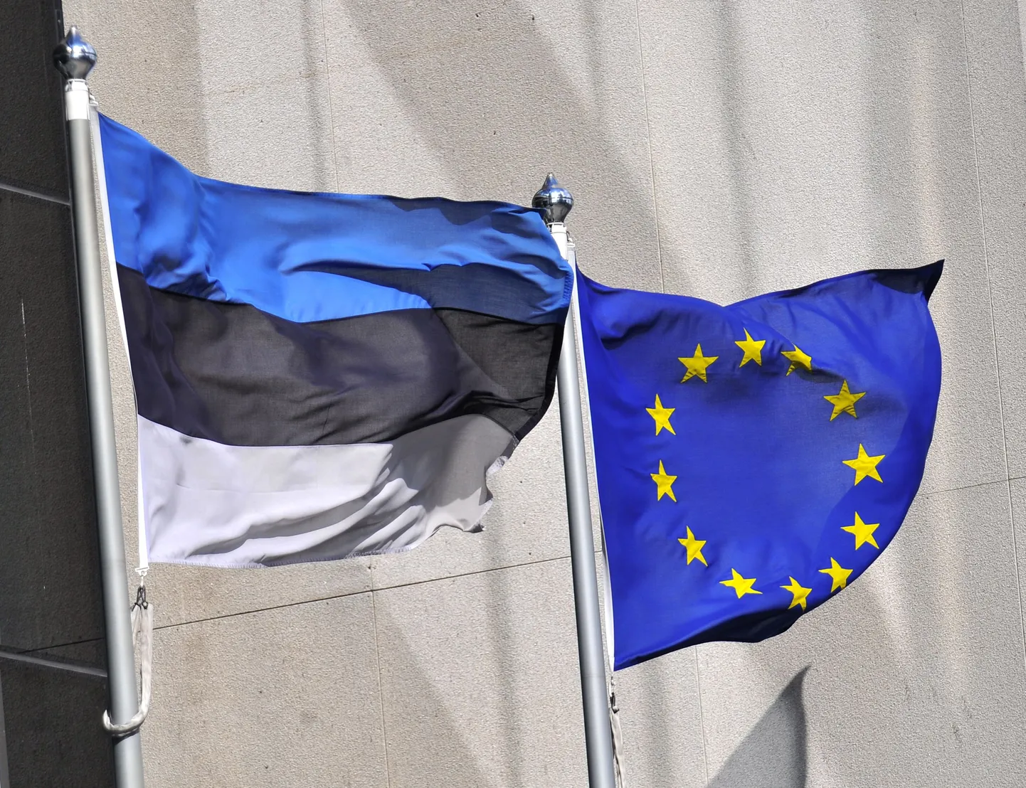 Eesti ja Euroopa Liidu lipud