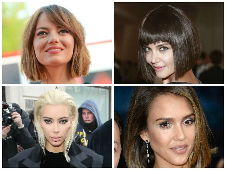 Emma Stone, Katie Holmes, Kim Kardashian, Jessica Alba. Foto: EXPOSUREFOTO.COM/Scanpix