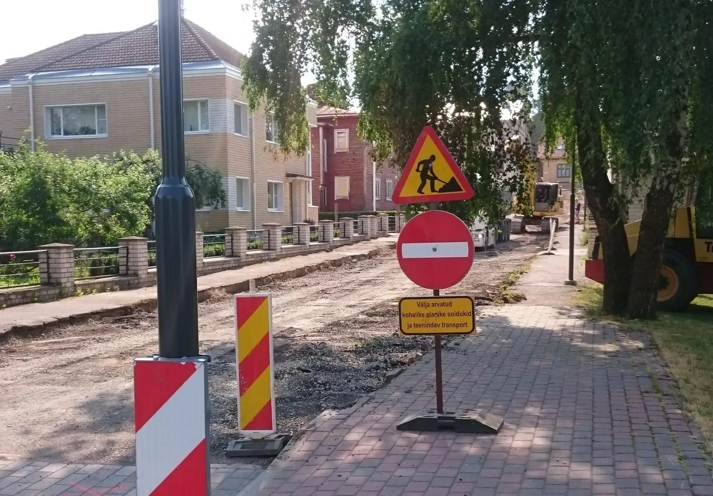 Posti tänava remont.