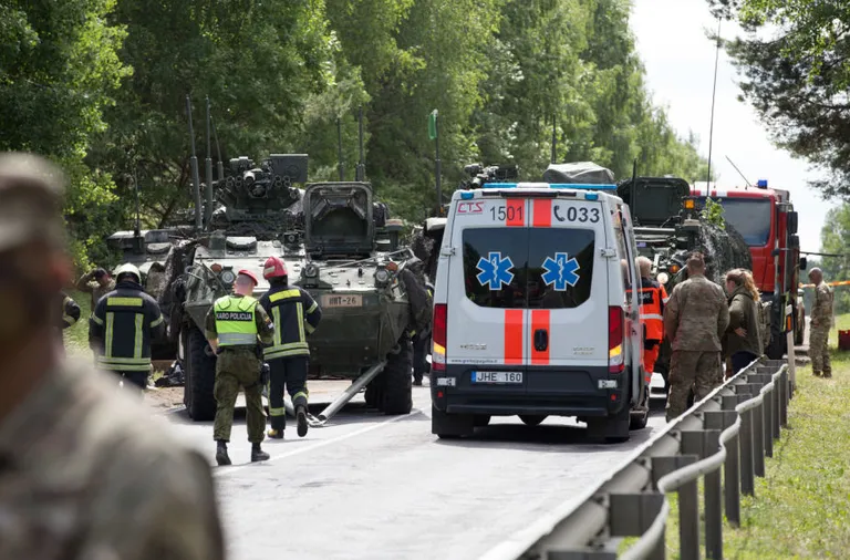 USA soomuki õnnetus Leedus.