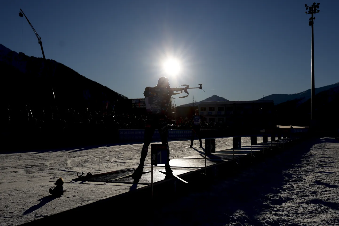 Norralane Johannes Thingnes Boe lasketiirus, Jan. 20, 2024. (AP Photo/Alessandro Trovati)  FP152