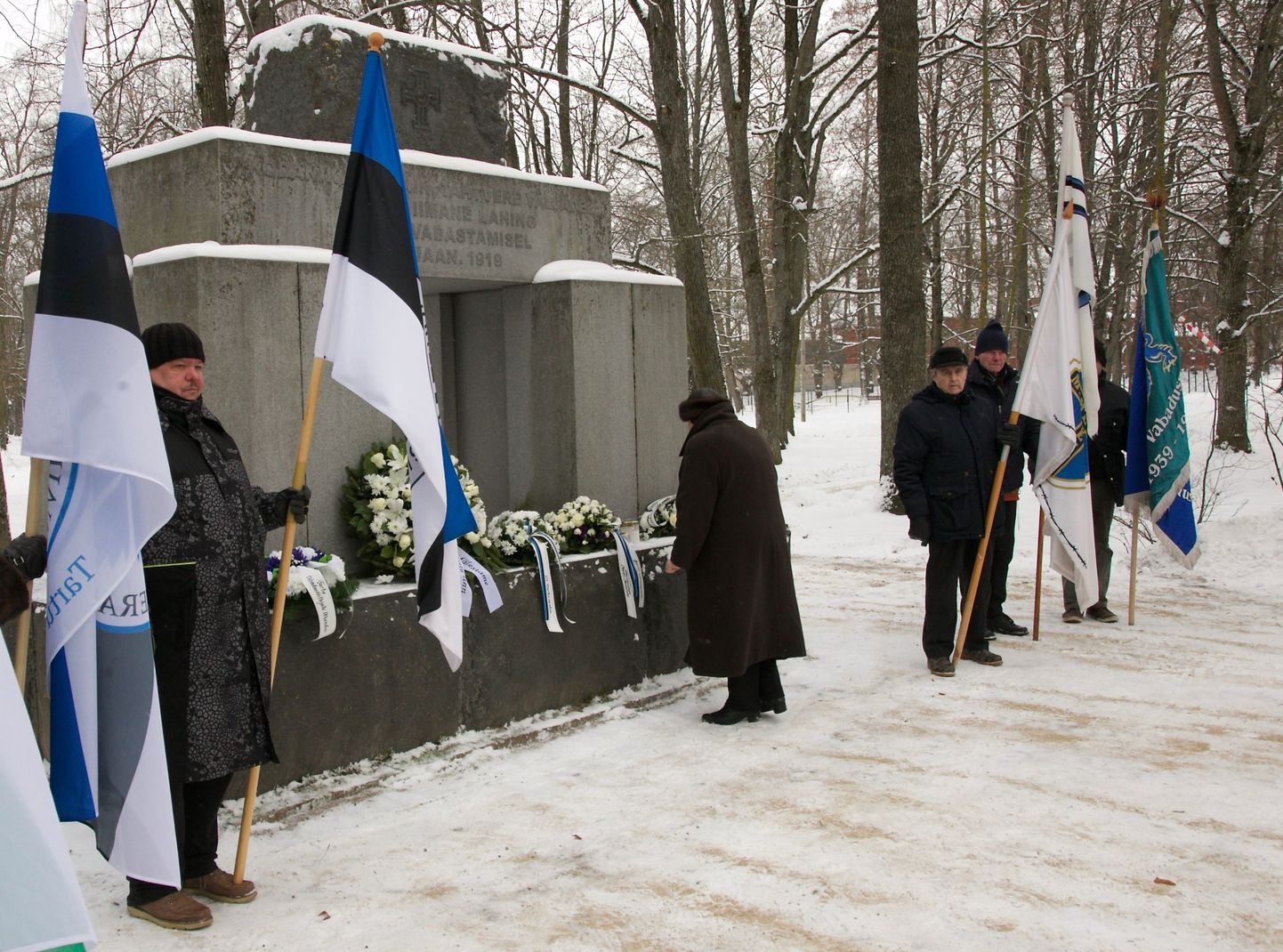 Памятник битве за освобождение Тарту в парке Тяхтвере.