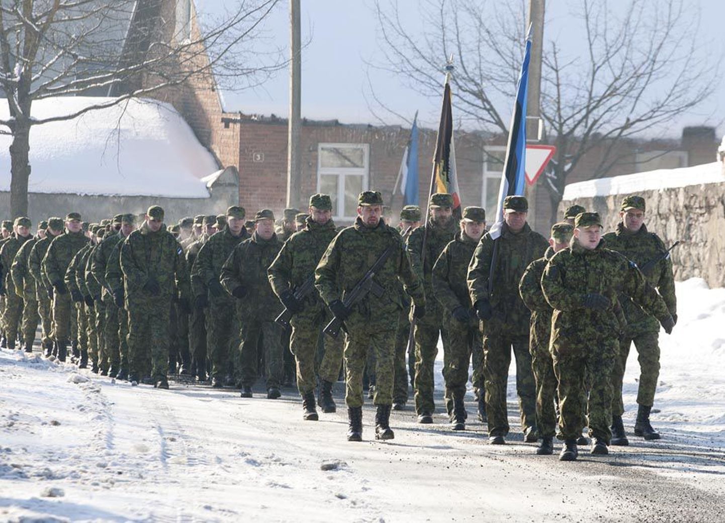 Viljandis on Eesti Vabariigi aastapäeva peetud alati 24. veebruaril ja nii ka tänavu. Pilt pärineb eelmise aasta pidustustelt.