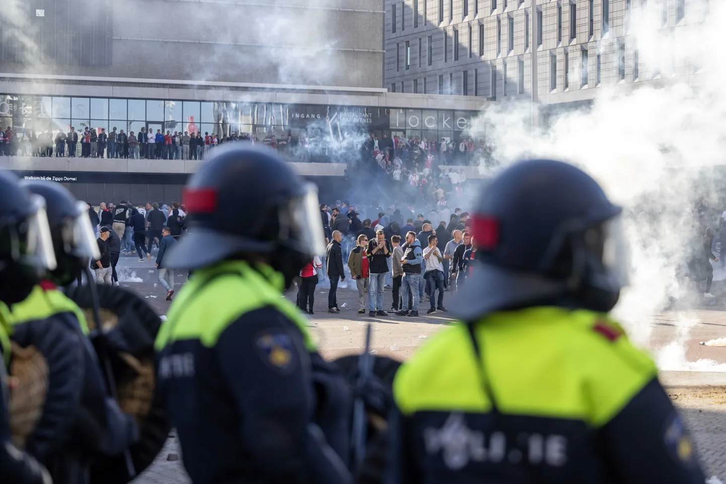 Amsterdami Ajaxi kodustaadion ehk Johan Cruijff'i Arena, kus pühapäevane mäng Feyenoordiga katkestati huligaanide märuli tõttu.
