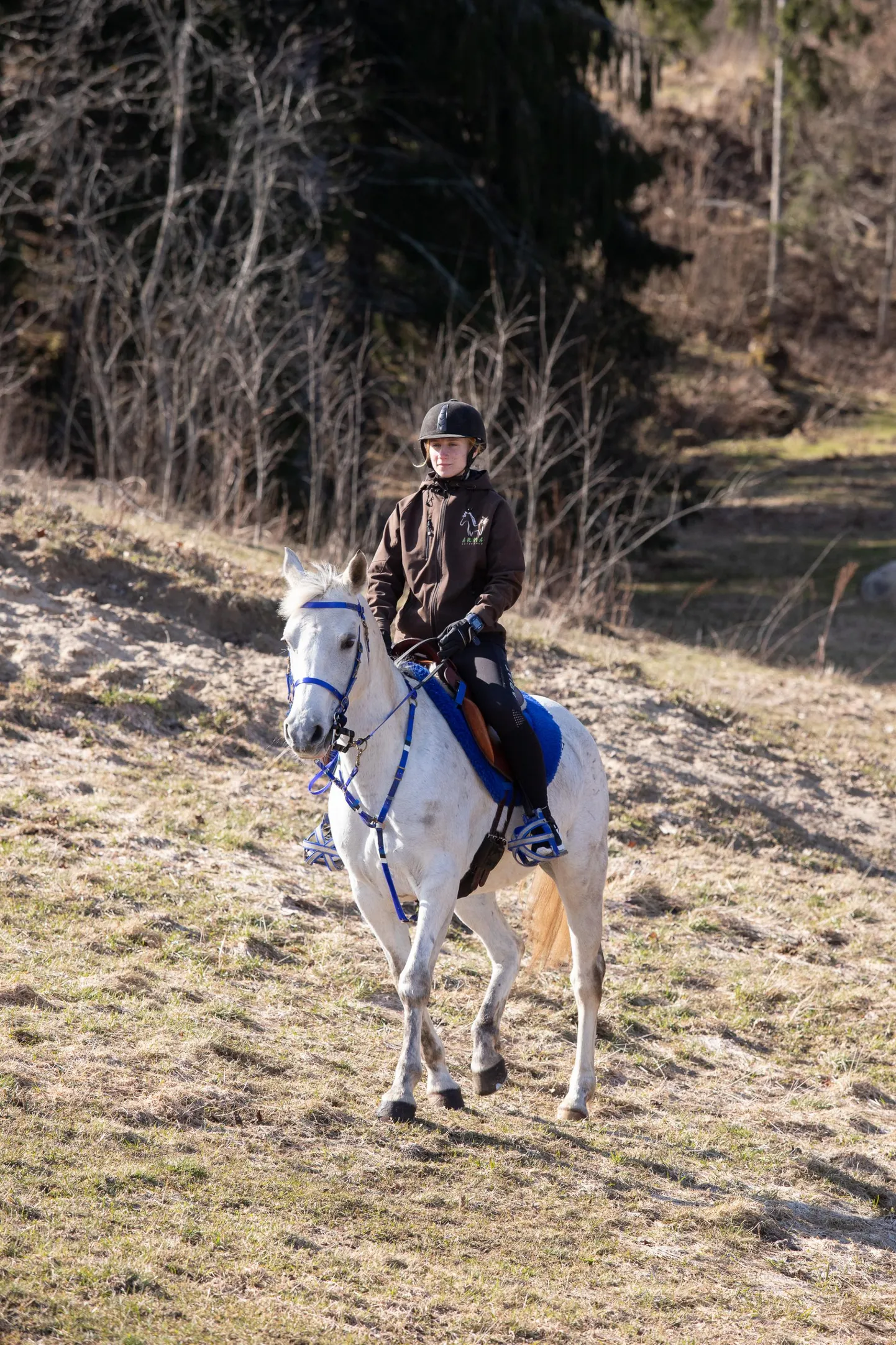 Noor kestusratsutaja Agnes Annimäe saavutas taas võistlusel medalikoha.