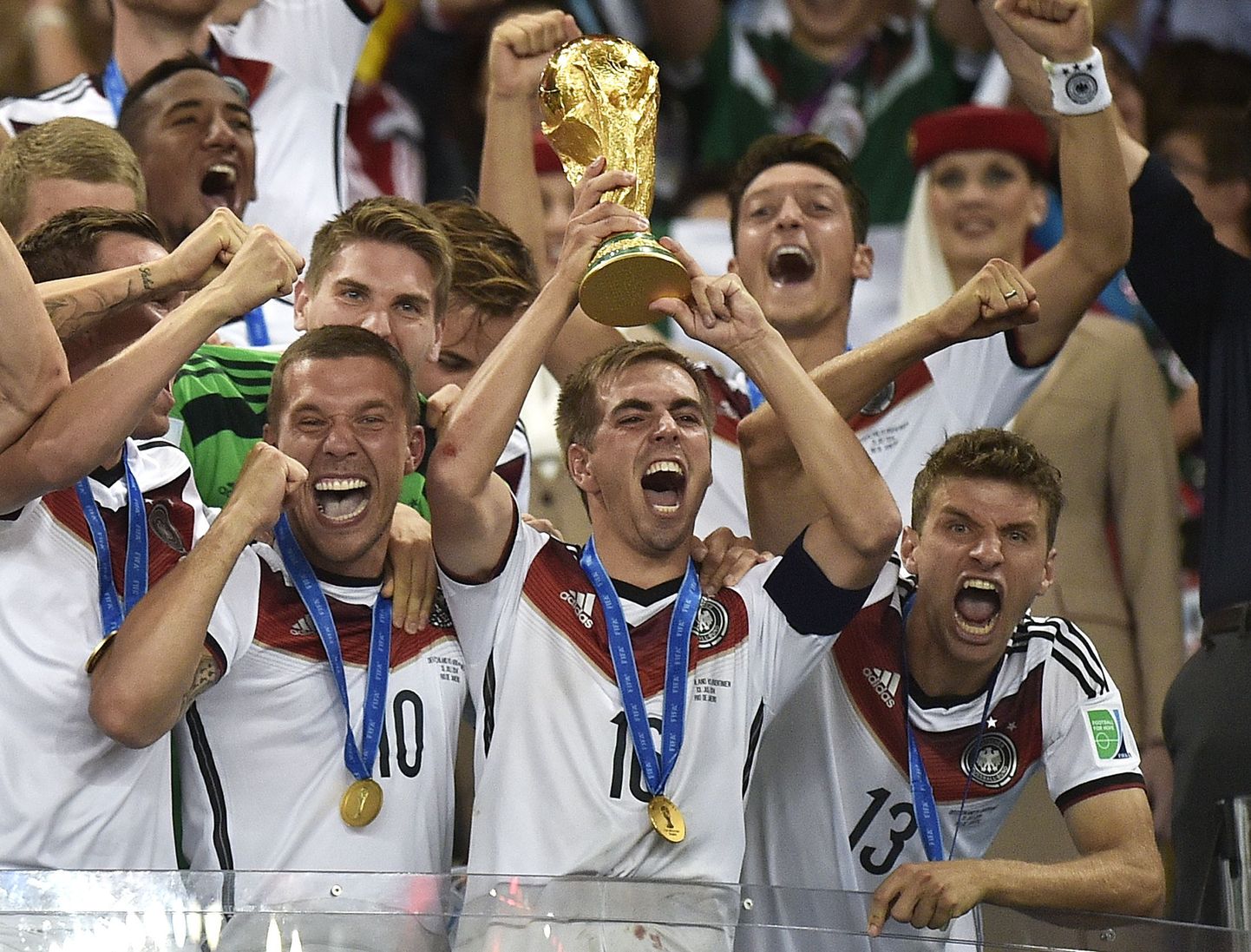 Jalgpalli MM ilma Euroopa koondisteta - võib see tõesti tõeks saada? Pildil valitsev maailmameister Saksamaa.