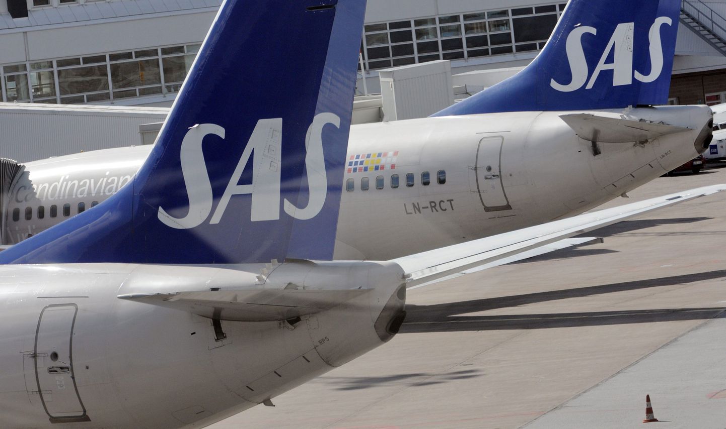 Самолет авиакомпании SAS.