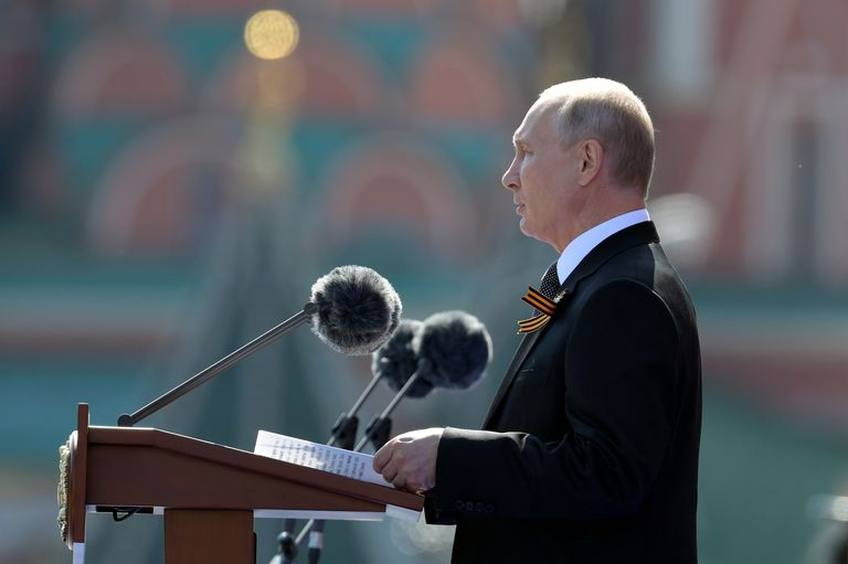 Venemaa president Vladimir Putin pidas 9. mail 2022 Moskvas Punasel väljakul võidupüha kõne, milles lubas Ukrainas sõjalise operatsiooni jätkumist. Venemaal tähistatakse igal aastal 9. mail võitu Natsi-Saksamaa üle
