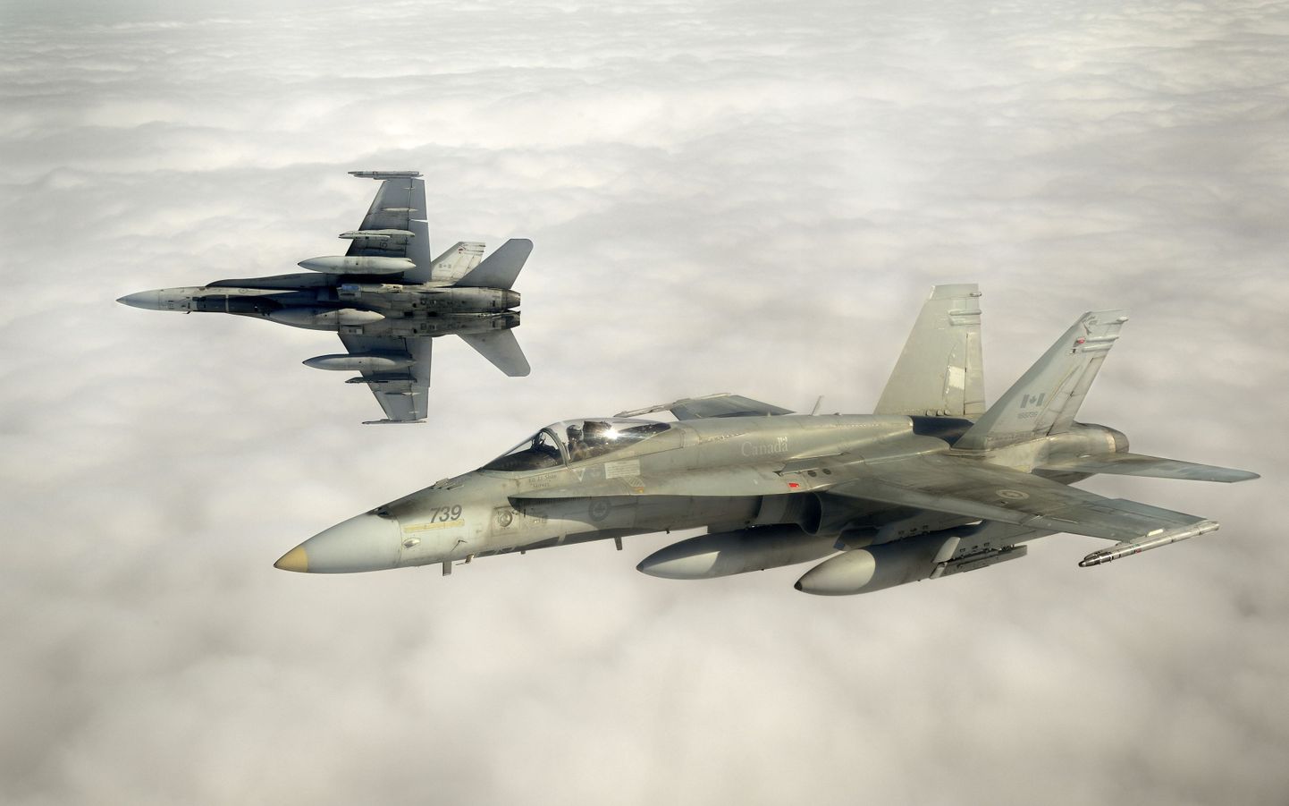 Kanada õhujõudude hävitajad CF-18.