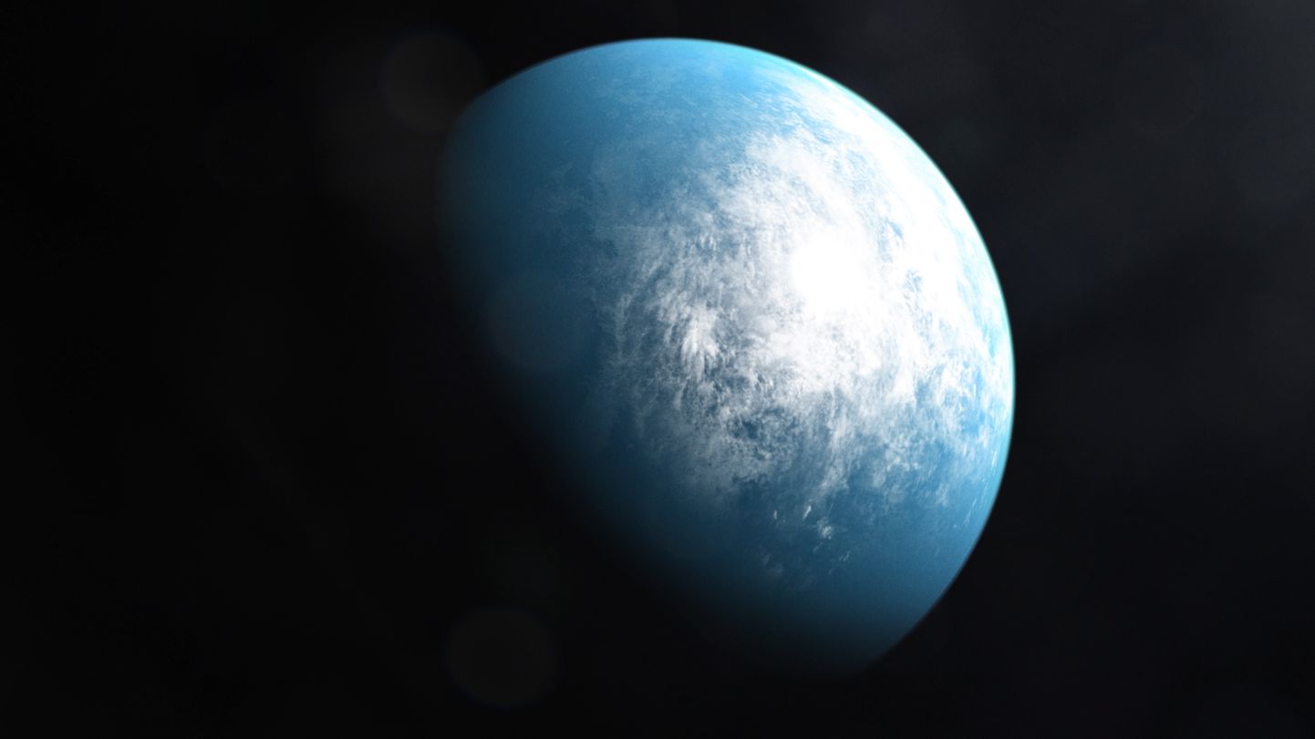 Kunstniku nägemus planeedist TOI 700 d - maasarnane planeet, mis oma asub oma tähe suhtes elamiskõlblikus tsoonis. Kui ka seal oleks elu, võivad ka seal ühel hetkel tekkida kliimamuutused.