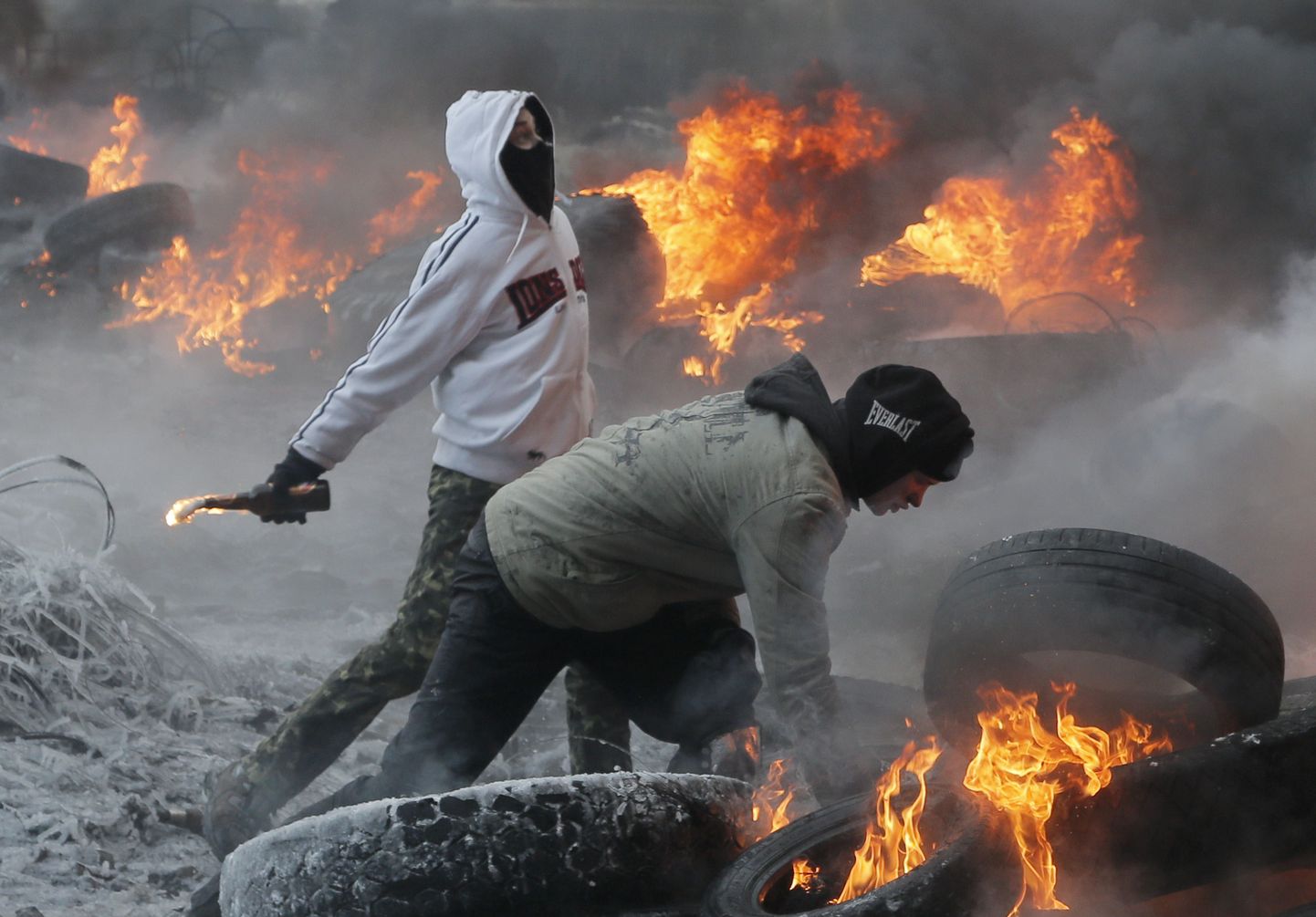 Molotovi kokteil on ka relv ukraina valitsusvastaste meeleavaldajate arsenalis.
