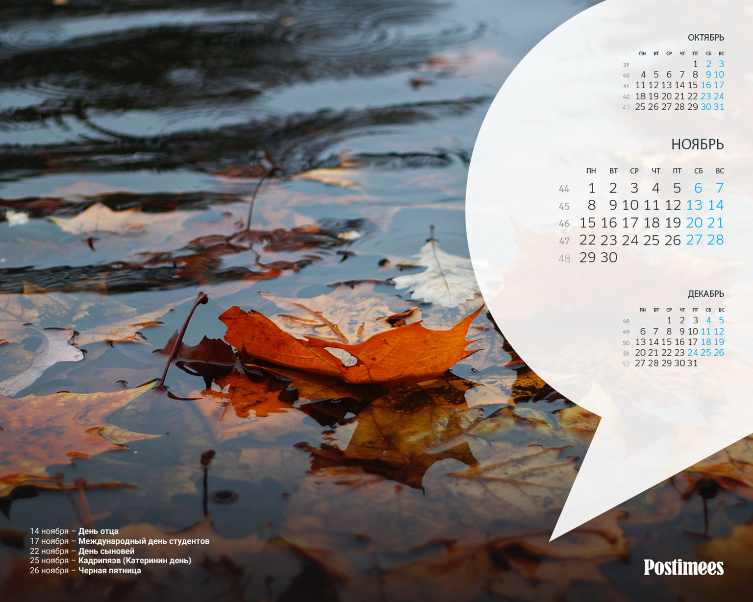 Обои-календарь на ноябрь (1280x1024).
