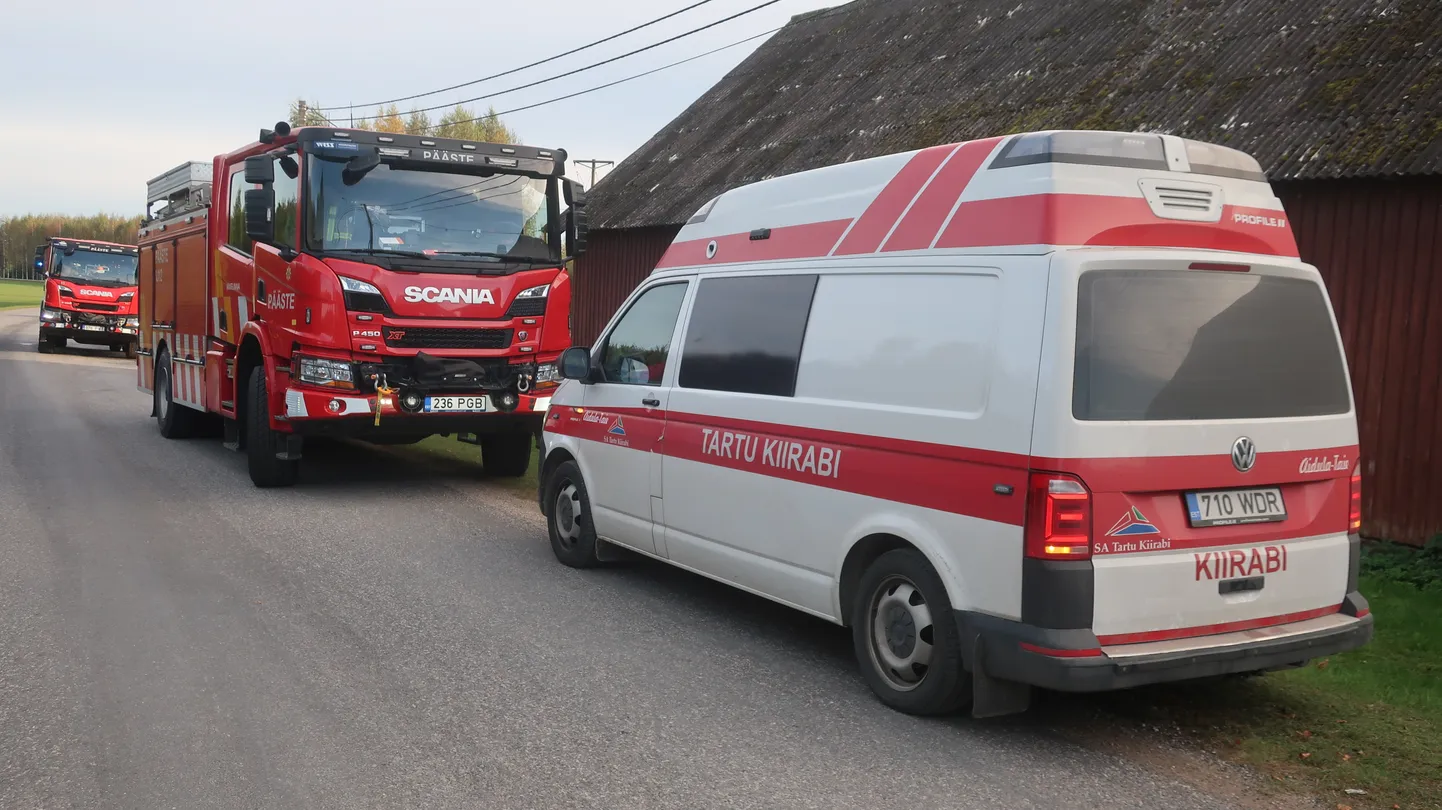 Liiklusõnnetusele sõitsid välja nii päästjad, kiirabi kui politsei. Foto on illustratiivne.