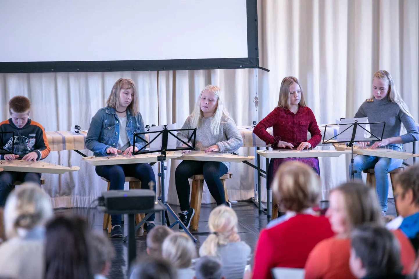 Väikekannelde ansambel pani saali kõlama. Pilt on illustratiivne.