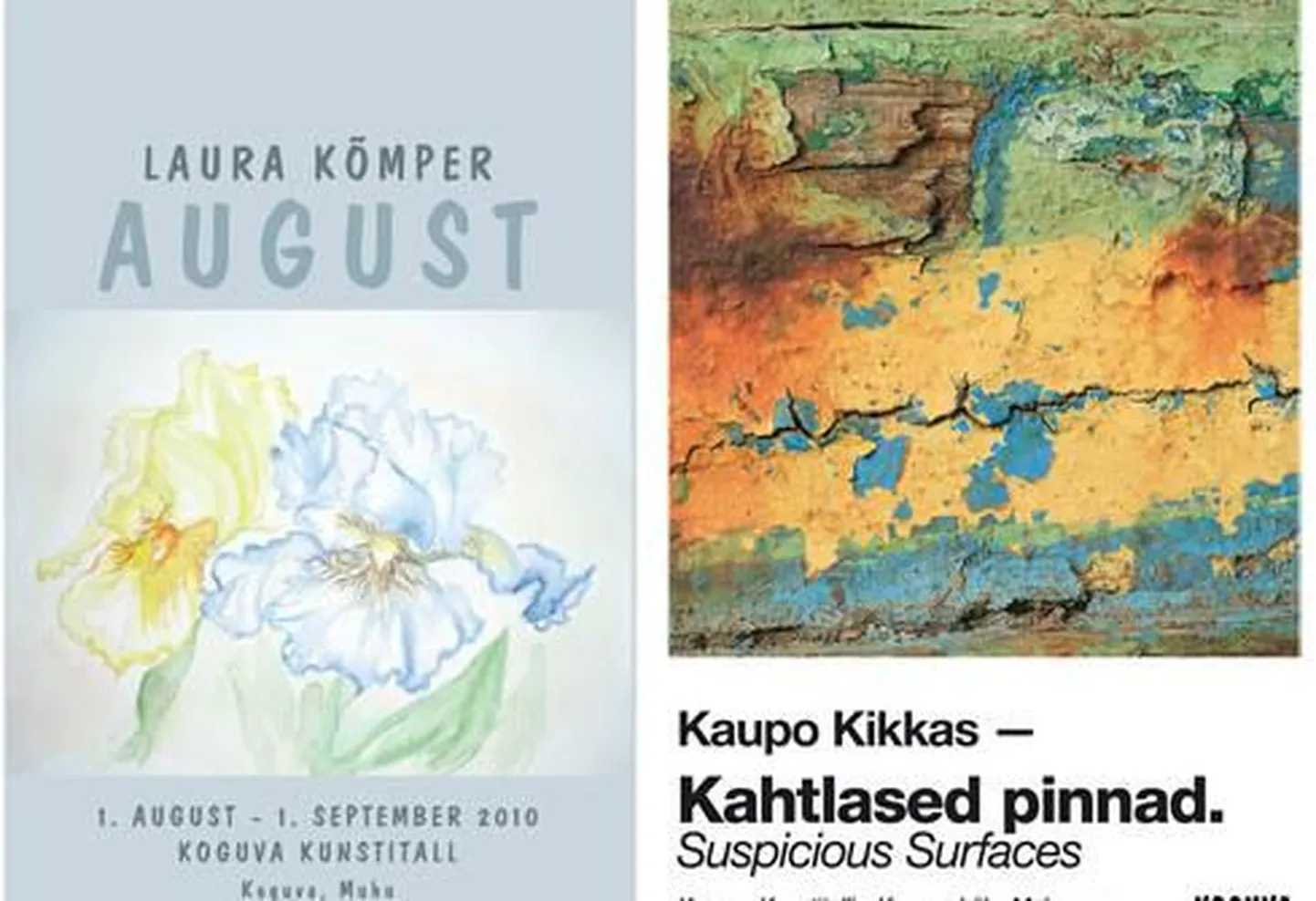 Koguva kunstihallis on vaadata kaks uut näitust.