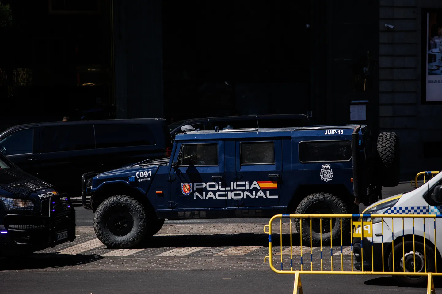 Hispaania politseipatrull Madridis NATO tippkohtumise eel.