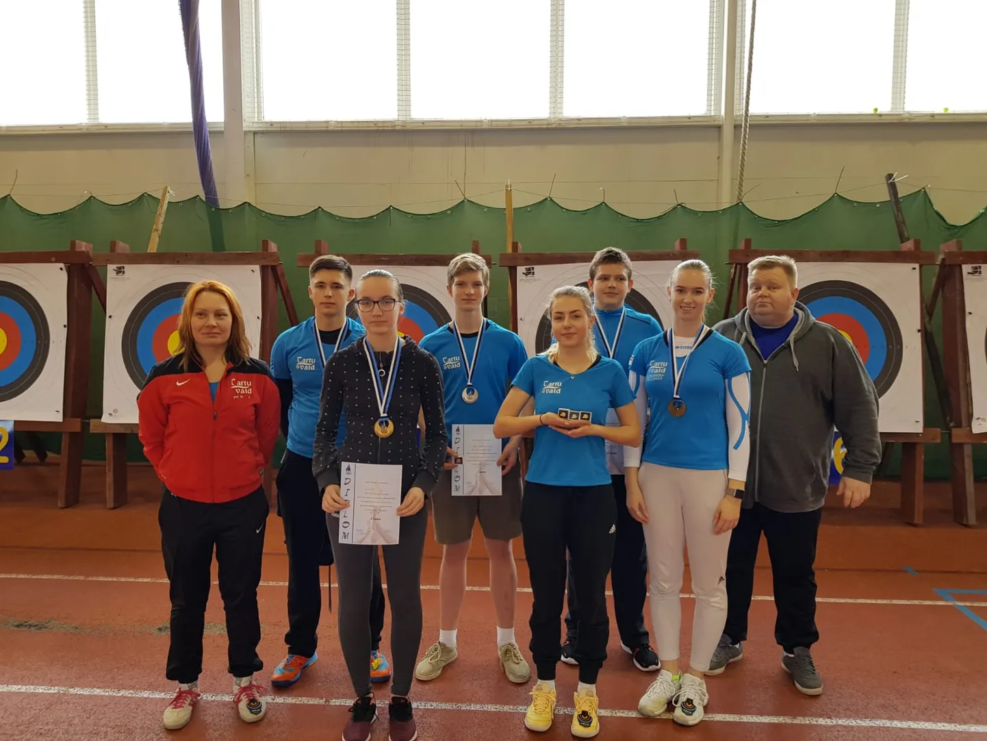 Tartu valla noored vibusportlased.