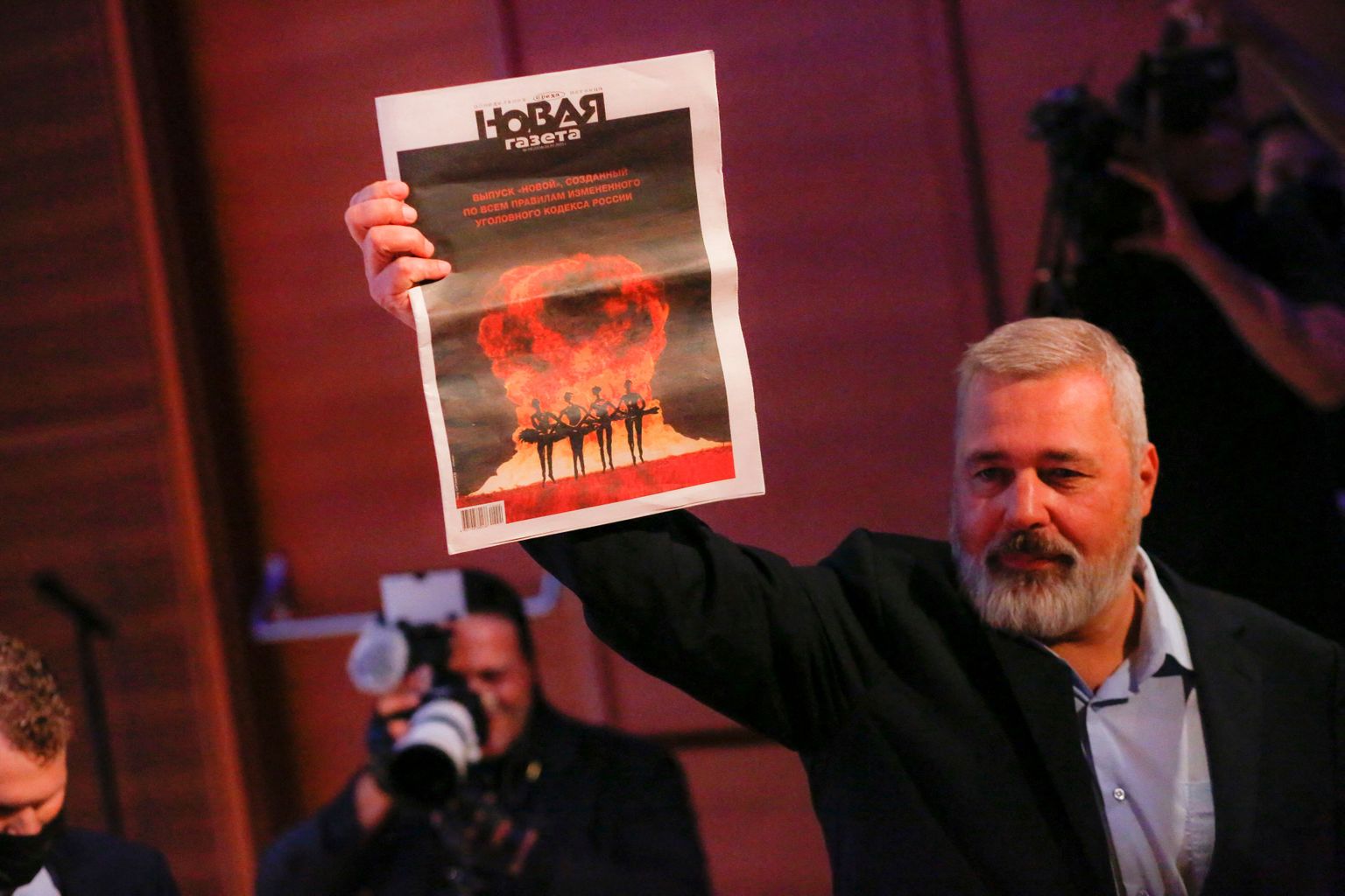Novaja Gazeta peatoimetaja Dmitri Muratov.