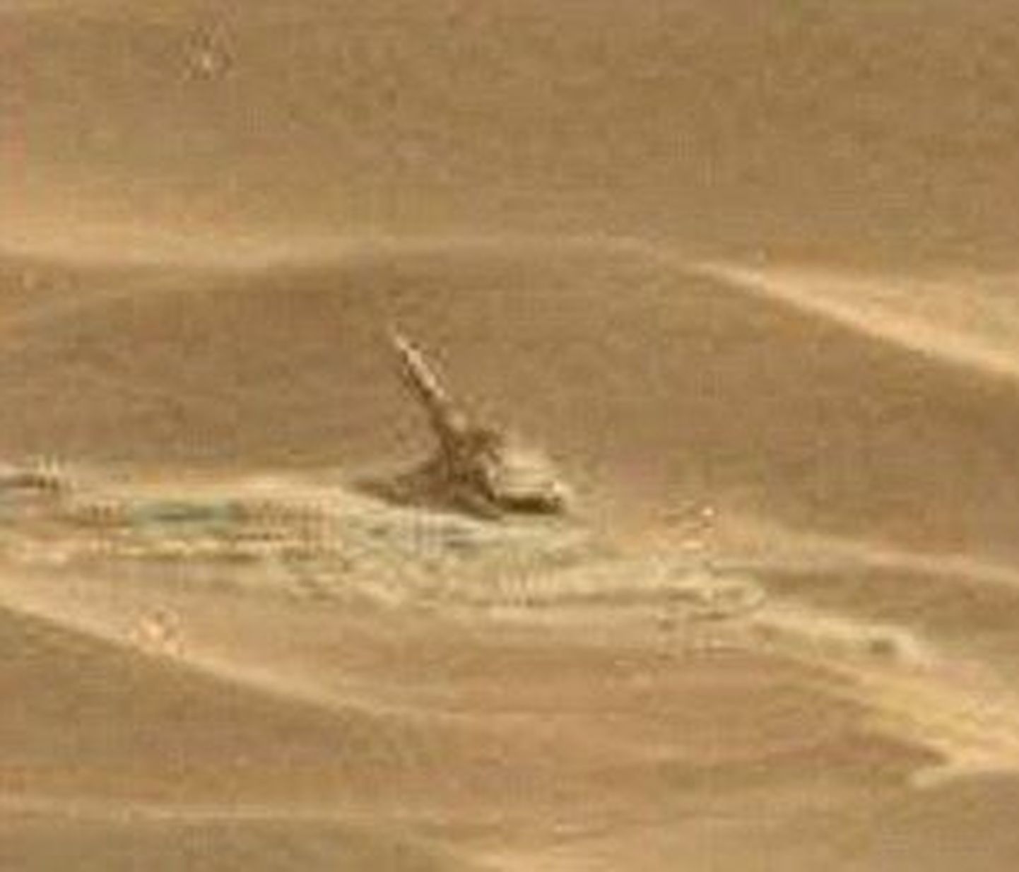 Objekt Marsil, mis meenutab kahurit