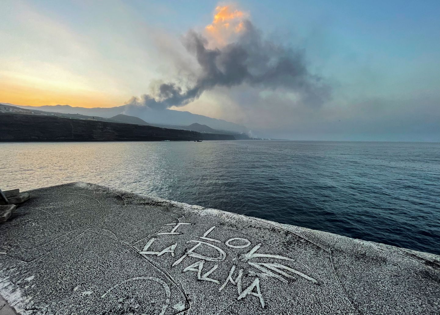 Vulkaanipurse La Palma saarel.