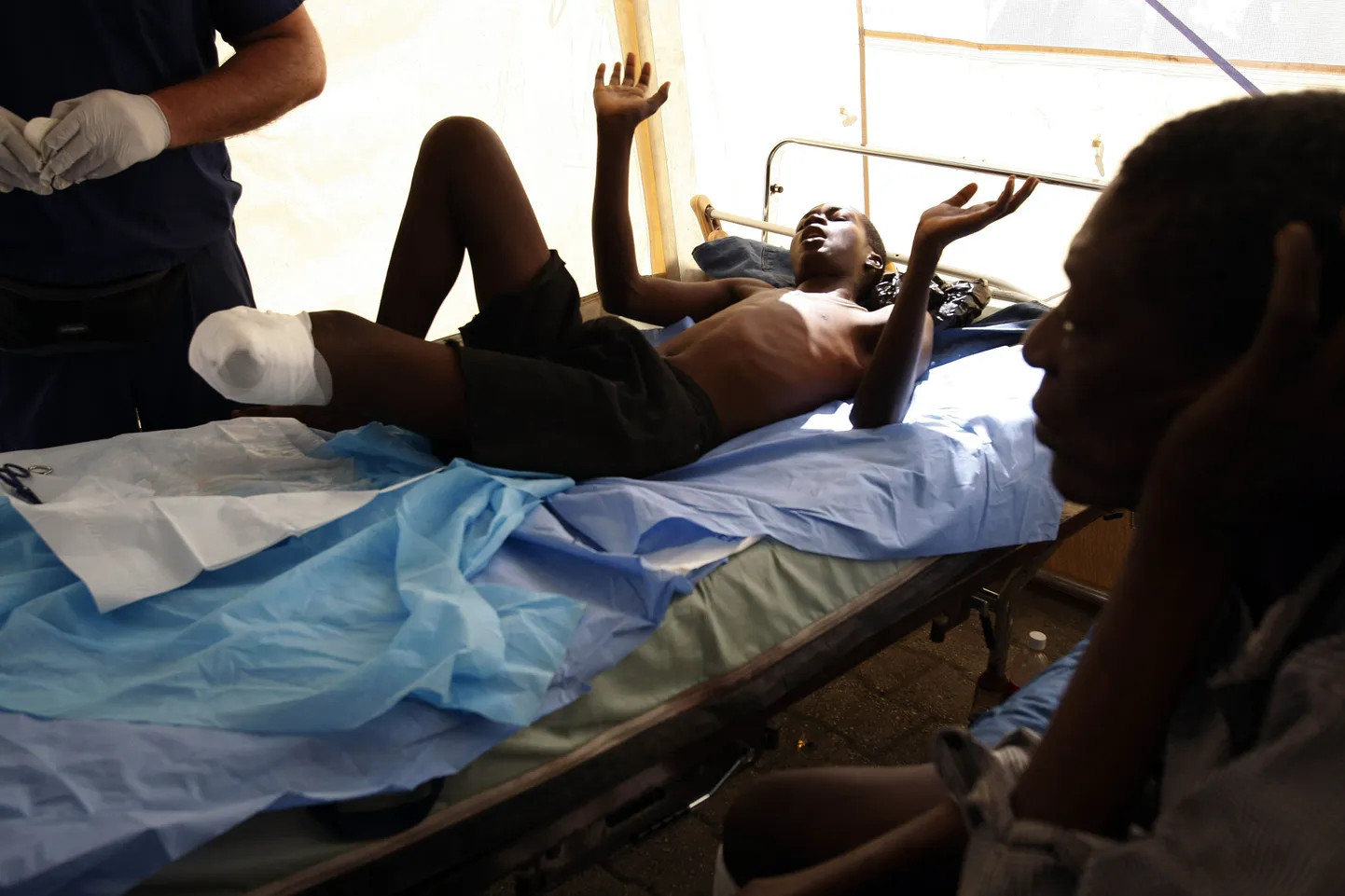 Haiti maavärinas jala kaotanud 26-aastane Jocelin Francois.