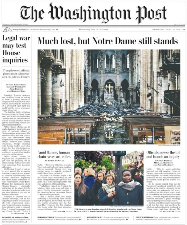 Washington Posti esikülg.