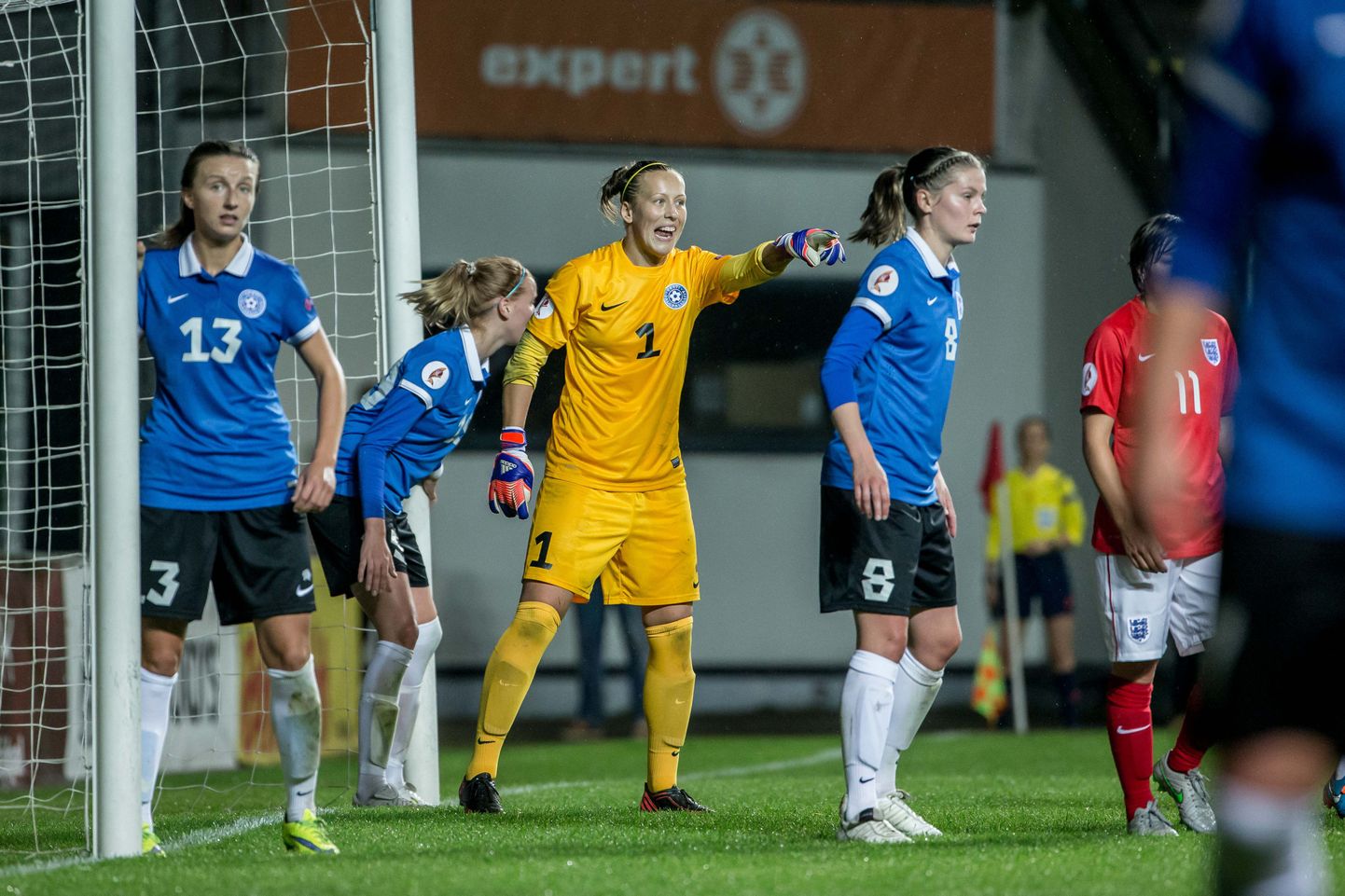 Матч женской сборной Эстонии против Англии.