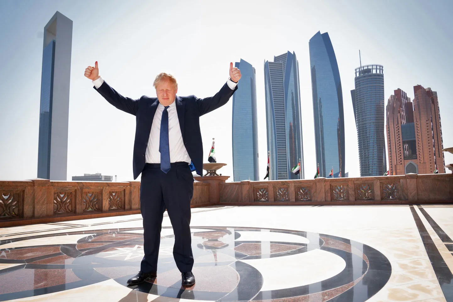 Briti peaminister Boris Johnson  Abu Dhabis.
