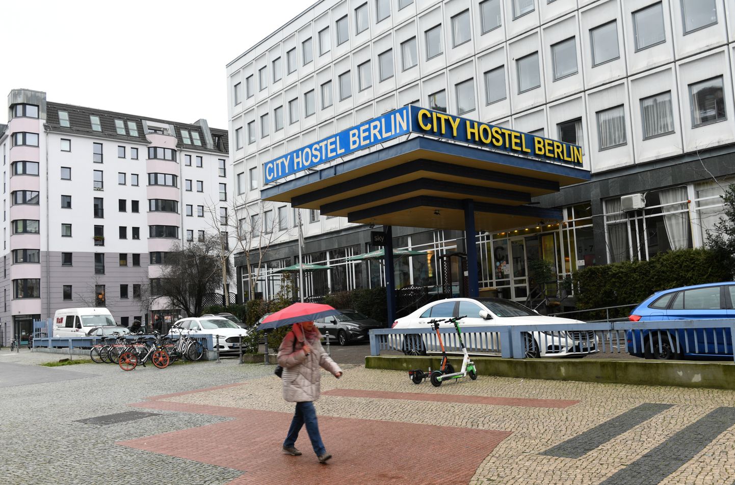Berliinis Põhja-Korea saatkonna territooriumil asuv City Hostel Berlin.