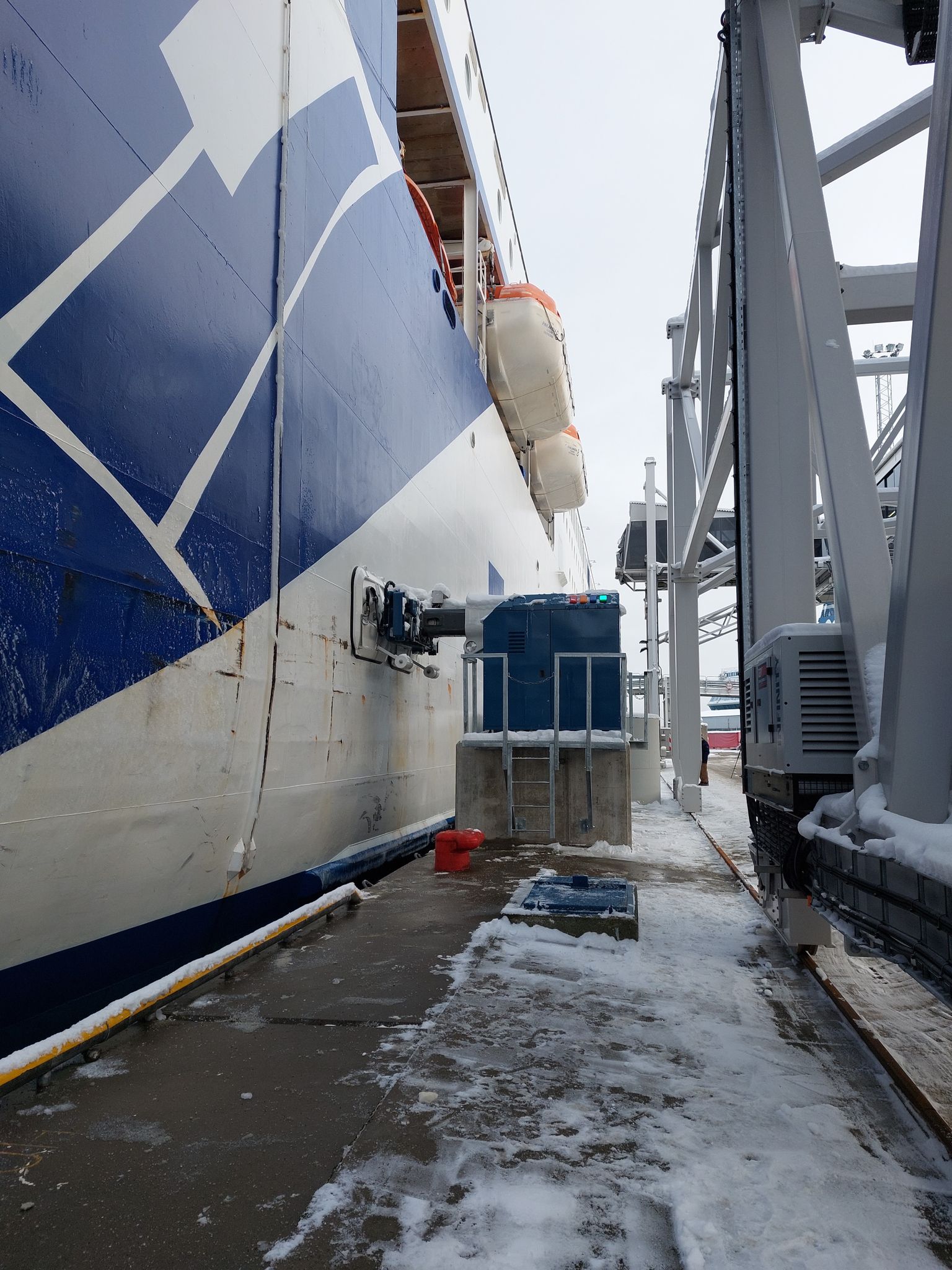 Automaatsed sildumisseadmed laevade kai külge kinnitamiseks ja lahti päästmiseks Tallinna Vanasadamas