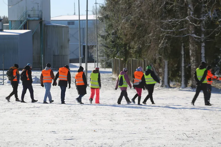 Vabatahtlikud võtsid maastikul otsinguks ahelikku.
